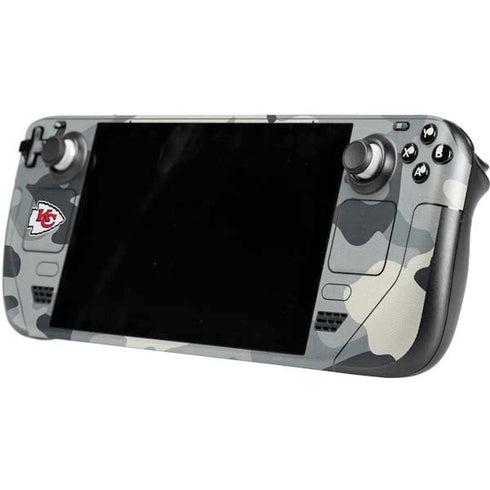 NFL Kansas City Chiefs Camo Steam Deck Handheld Gaming Computer Skin